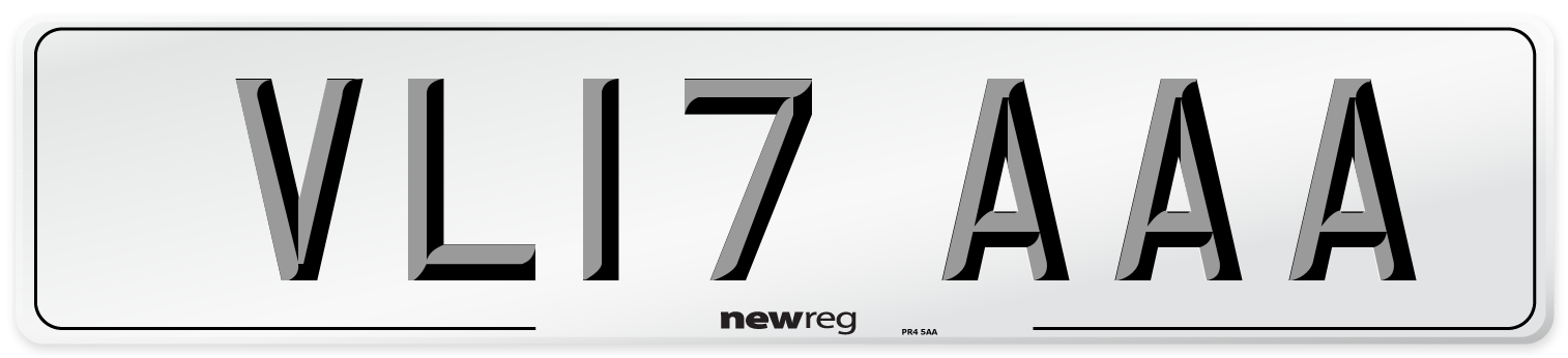 VL17 AAA Number Plate from New Reg